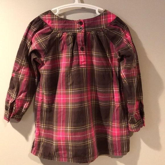 🌺 CARTER’S Plaid Flower Decal Tunic - Picture 2 of 5